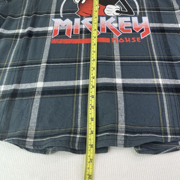 The Disney Store Vintage Shirts Men Mickey Mouse Flannel Button Up 2XL - Picture 11 of 15